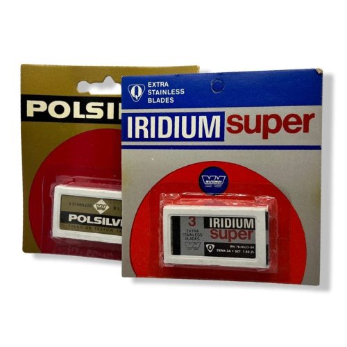 Wizamet Super Iridium Blades + Iridium Polsilver Retail Packs NOS - (Pre-Owned) Razor Blades Murphy & McNeil Pre-Owned Shaving Stainless Polsilver + Iridium Wizamet