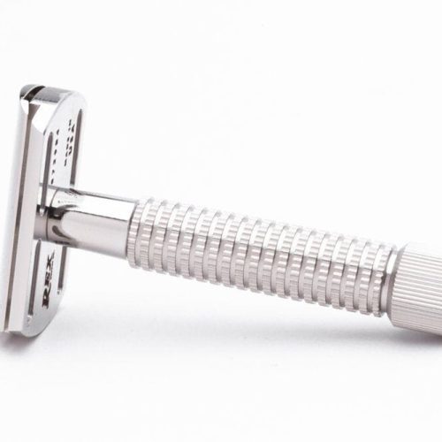 Envoy Stainless Steel DE Safety Razor (Choose Style) - by Rex Supply Co. Safety Razor Rex Supply Co. Stainless Steel (Polished) 