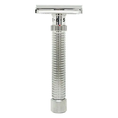 Konsul XL Slant Adjustable Stainless Steel DE Safety Razor (Choose Style) - by Rex Supply Co. Safety Razor Rex Supply Co. Stainless Steel (Polished) 