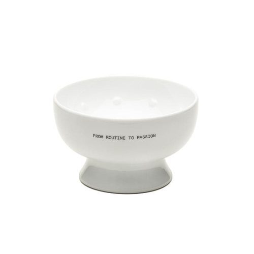 Porcelain Shaving Bowl Matte Back