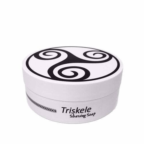 murphy and mcneil triskele shaving soap side