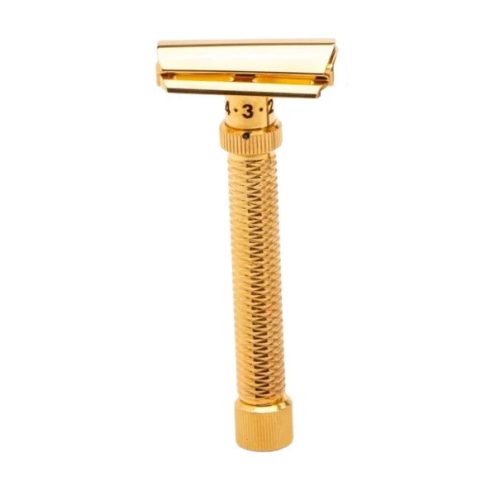 Konsul XL Slant Adjustable Stainless Steel DE Safety Razor (Choose Style) - by Rex Supply Co. Safety Razor Rex Supply Co. Deluxe Gold